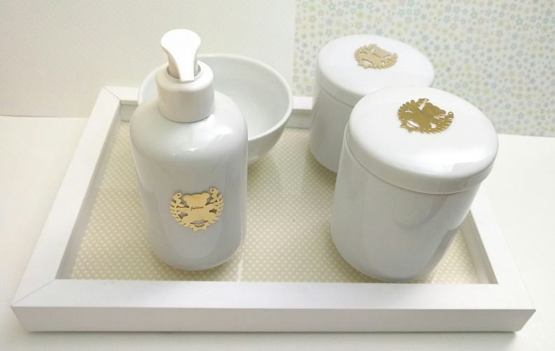 kit higiene bebe ursinho personalizado