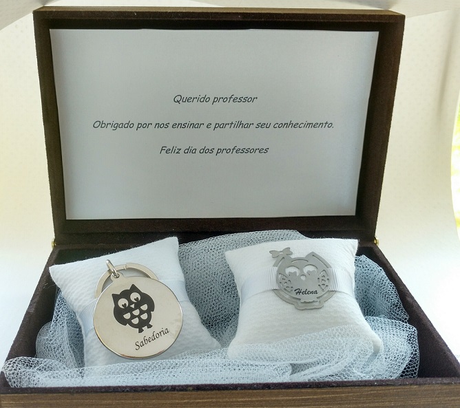 presente para professores coruja kit