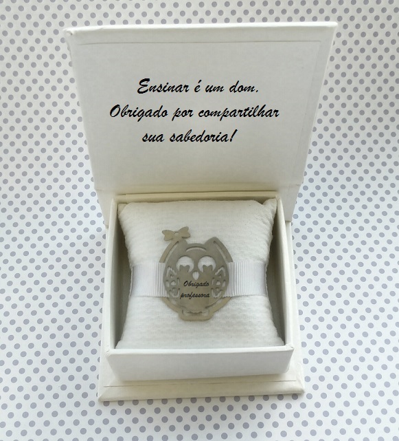 presente para professores coruja marcador de paginas