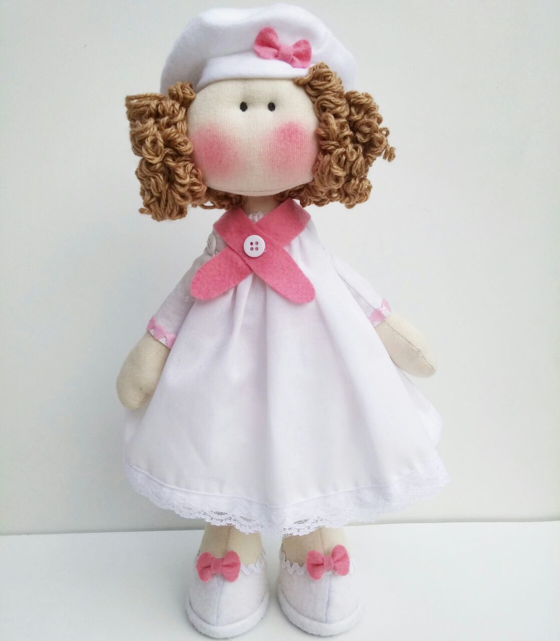 decoração de batizado boneca