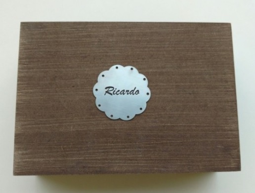 presente para homem caixa madeira rustica