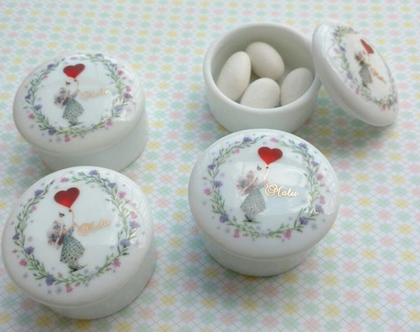 lembrancinhas de nascimento porta joias floral