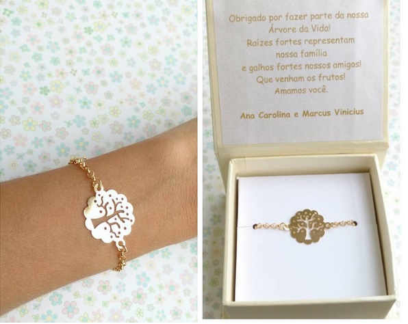 Pulseira para Madrinhas arvore da vida