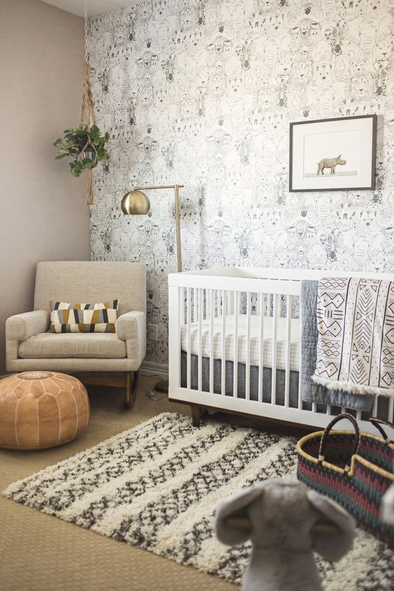 decoracao de quarto de bebe tribal