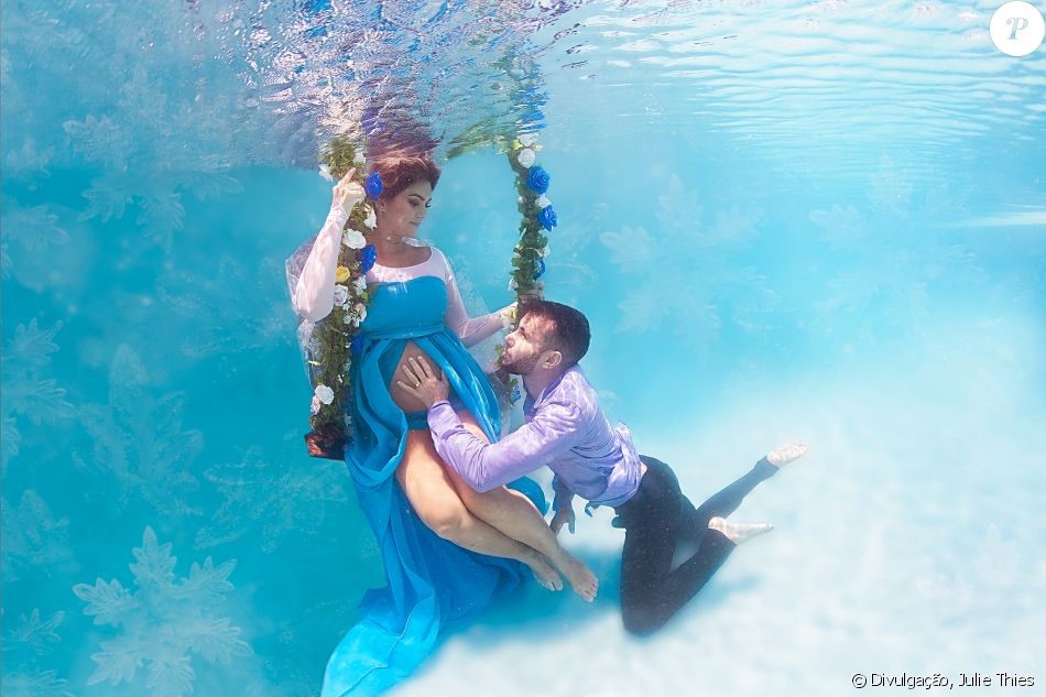 ensaio gestante na água