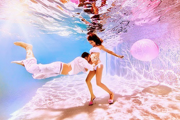 ensaio na água gravida