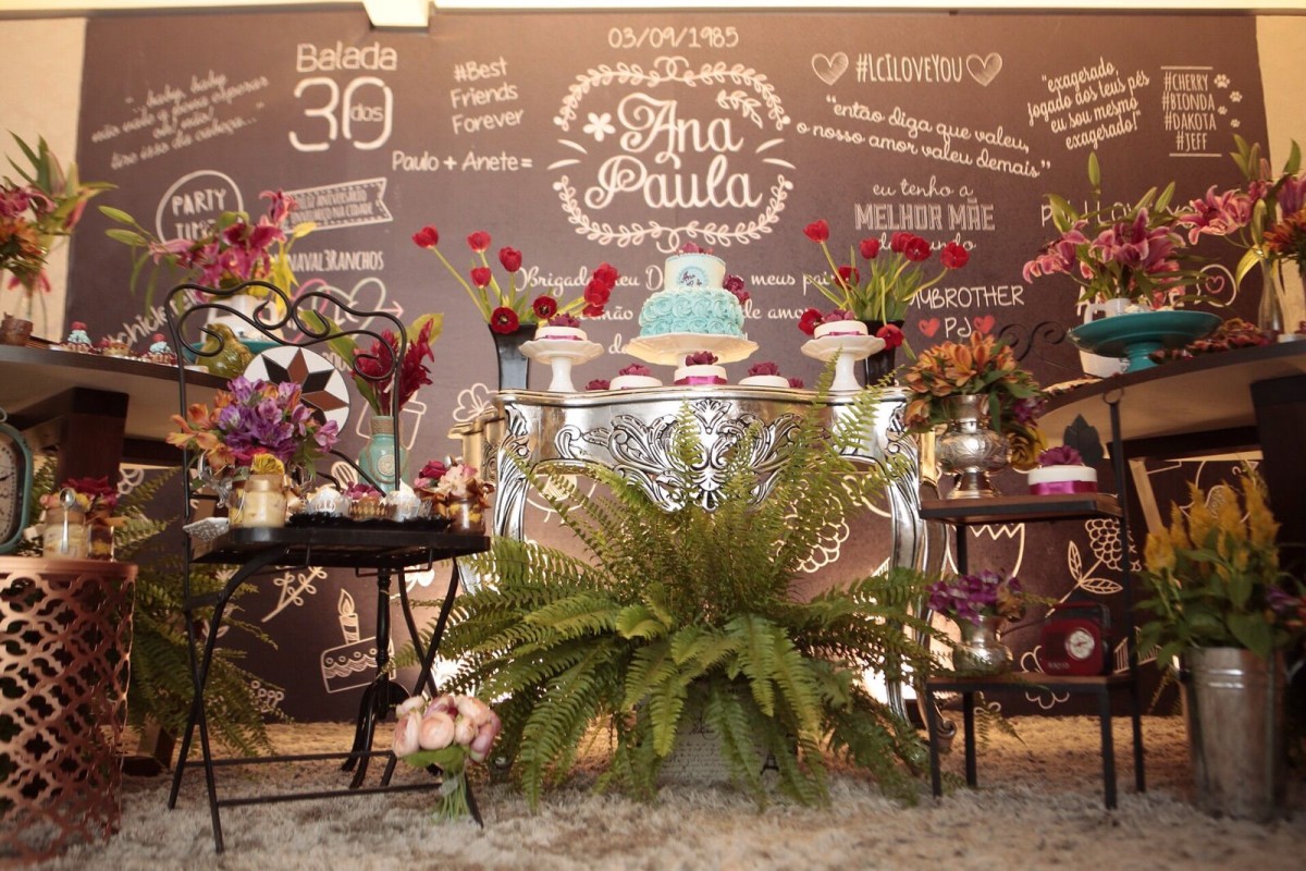 festa 30 anos mulher