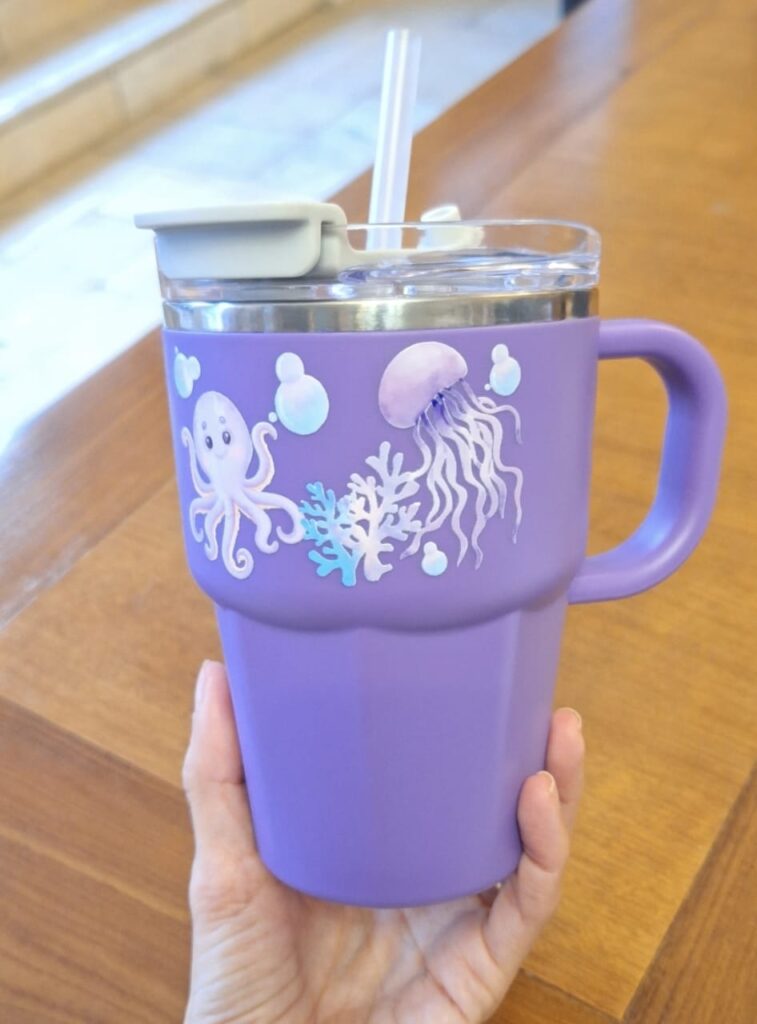 Lembrancas de 15 anos caneca de inox com canudo